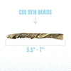 Icelandic+ Hand Wrapped Cod Skin Braids for Dogs Size