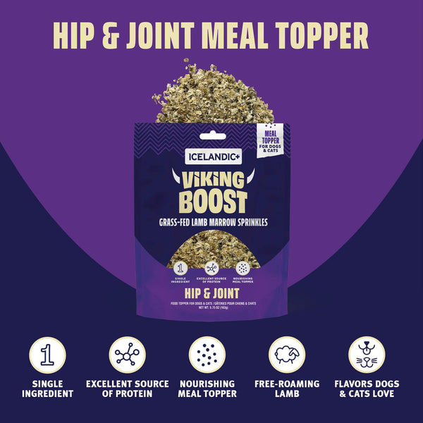 Icelandic+ Viking Boost Hip & Joint Food Topper for Dogs & Cats Benefits