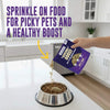 Icelandic+ Viking Boost Hip & Joint Food Topper for Dogs & Cats Pouring into the Bowl