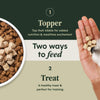 Instinct Raw Boost Mixers Freeze Dried Tranquility Support Topper for Dogs Two Ways to Feed