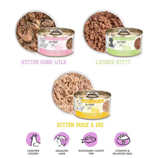 Weruva Kittens in the Kitchen Grain Free Canned Cat Food Flavors
