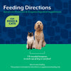 NaturVet Advanced Probiotics & Enzymes Powder for Dogs & Cats Feeding Directions