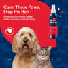 NaturVet Aller-911 Anti-Lick Allergy Aid Paw Spray for Dogs & Cats Calm Those Paws Stop The Itch