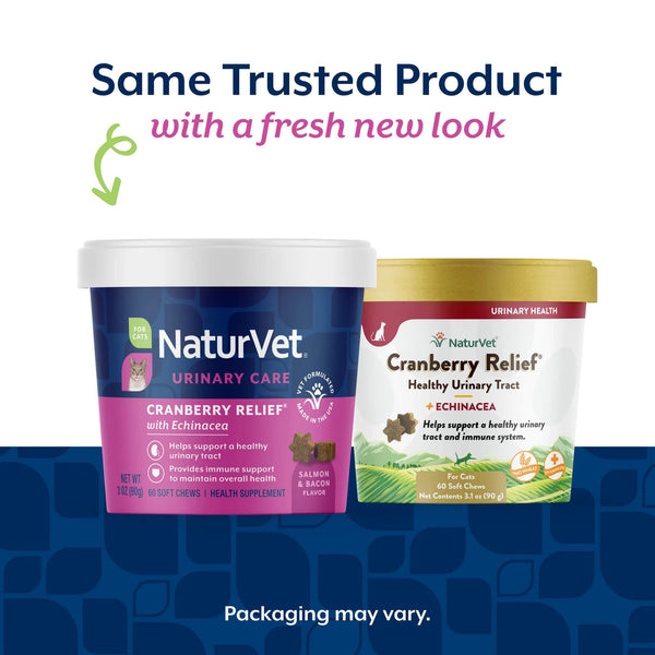NaturVet Cranberry Relief Plus Echinacea Soft Chews for Cats Transition