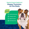 NaturVet Digestive Enzymes Daily Digestive Support Soft Chews for Dogs Happy Tummies on the Daily