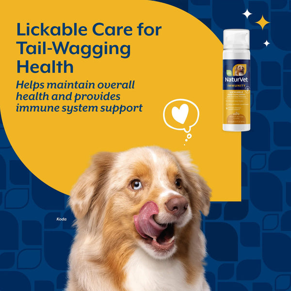NaturVet Lickable Immunity Supplement for Dogs Lickable Care