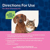 NaturVet Baby Powder Scented Ear Wash Plus Tea Tree Oil for Dogs & Cats Directions For Use