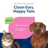 NaturVet Baby Powder Scented Ear Wash Plus Tea Tree Oil for Dogs & Cats Clean Ears Happy Tails