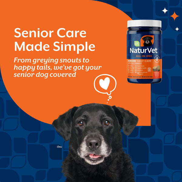 NaturVet All-In-One Senior Dog Daily Care with 8-in-1 Support Senior Care Made Simple