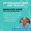 Nootie Medicated Dental Finger Wipes for Dogs