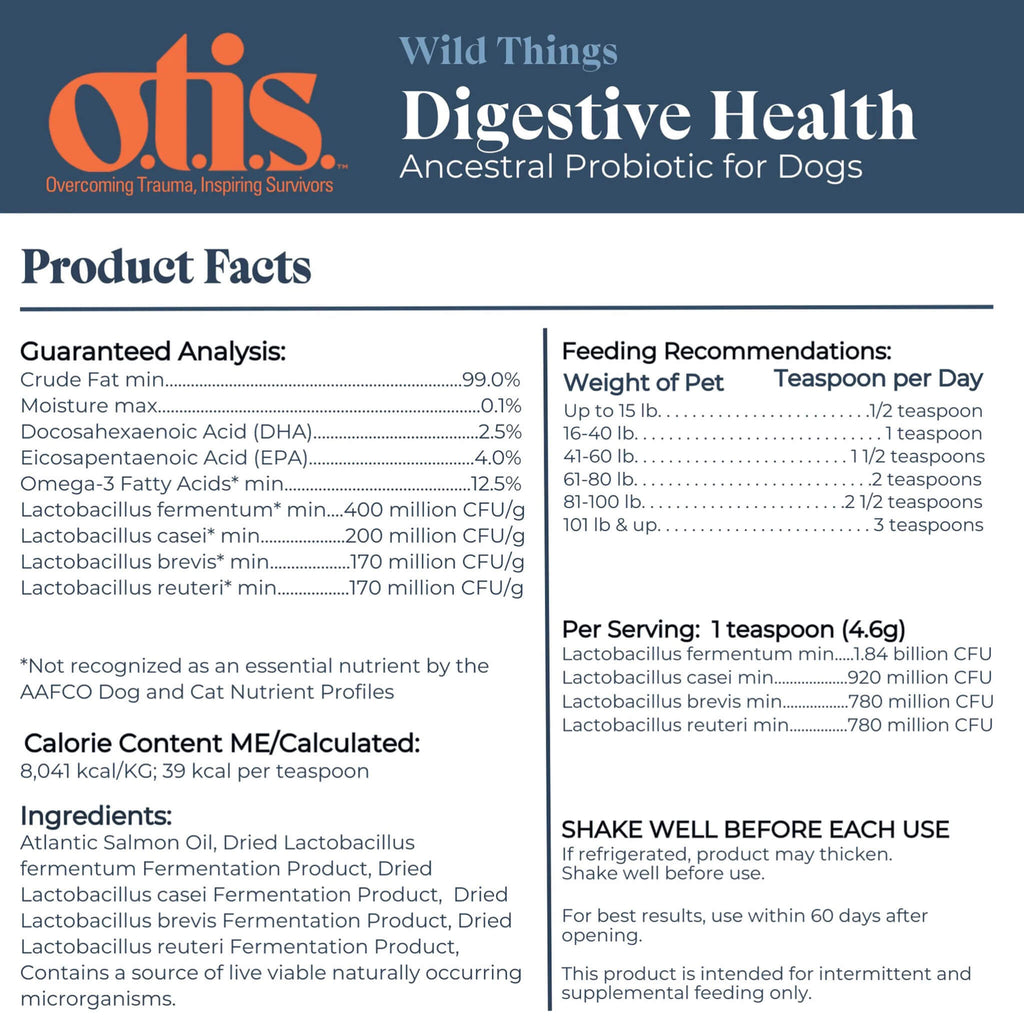 Photo inspiration: O T I S Wild Things Dog Digestive Health Liquid Photo Inspiration