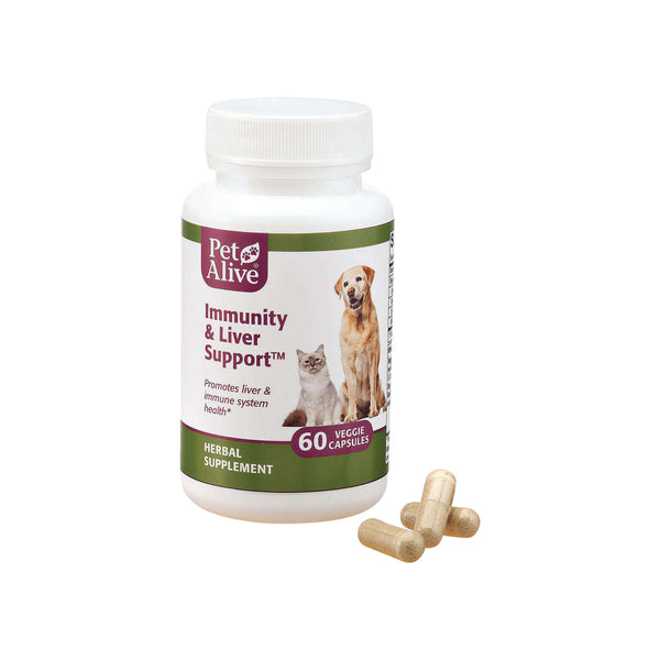PetAlive Immunity & Liver Support Bottle with Capsules
