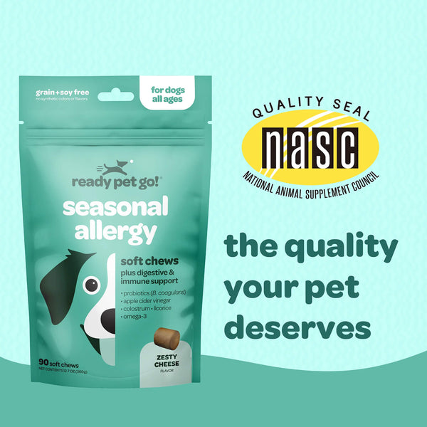 Ready Pet Go! Seasonal Allergy Supplement for Dogs Info