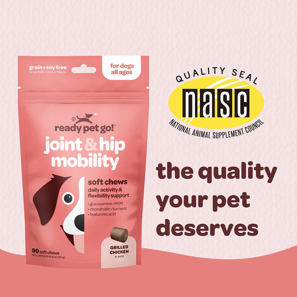 Ready Pet Go! Joint & Hip Mobility Supplement for Dogs Infographic