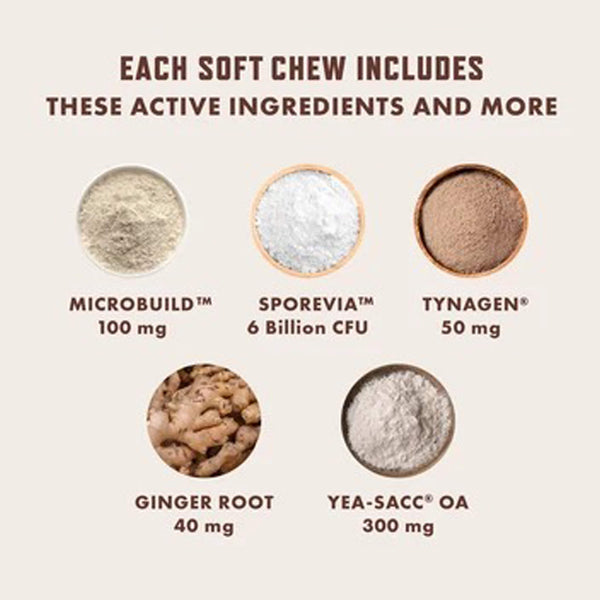 Rocco & Roxie Probiotic Health Supplement Soft Chew for Dogs Each Soft Chew Includes