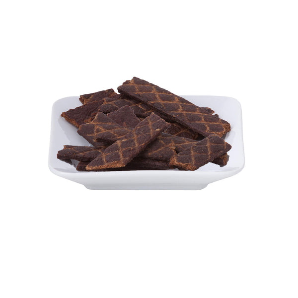 Scout & Zoe's Carpius Maximus Dehydrated Carp Jerky Spears for Cats on a Plate
