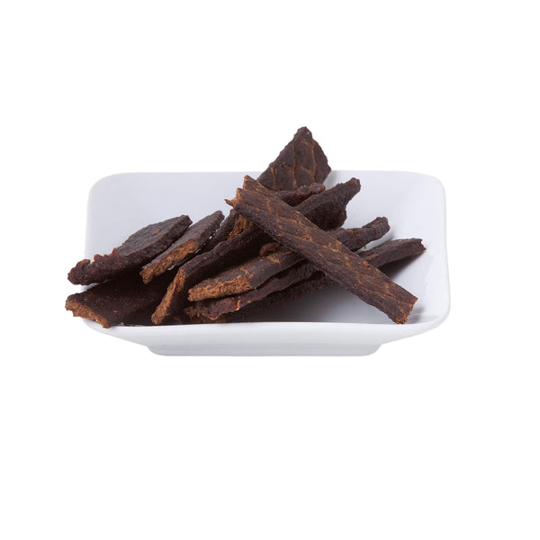 Scout & Zoe's Carpius Maximus Dehydrated Carp Jerky Spears for Dogs on a Plate