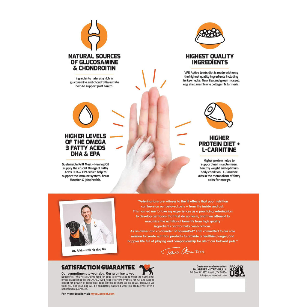 Curated visual reference: Fresh Look at Square Pet Vfs Active Joints Dry Dog Food