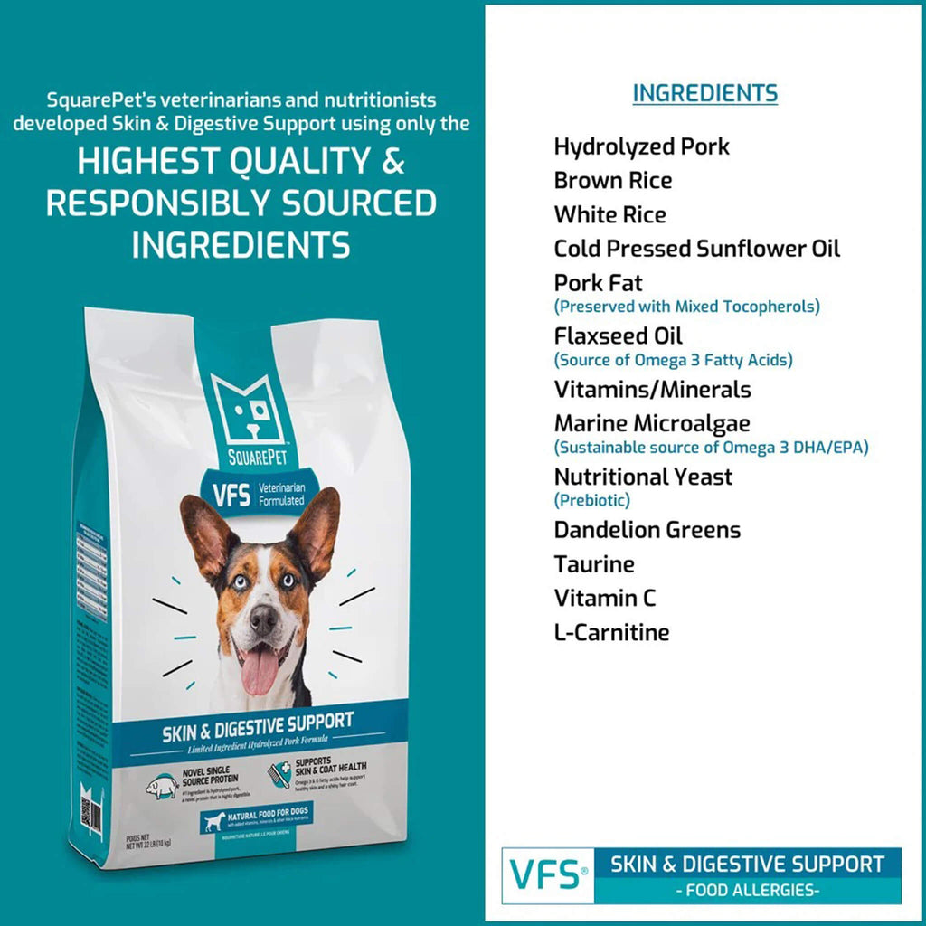 Square Pet VFS Skin & Digestive Dry Dog Food | Only Natural Pet