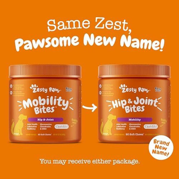 Zesty Paws Hip & Joint Bites for Dogs Transitional