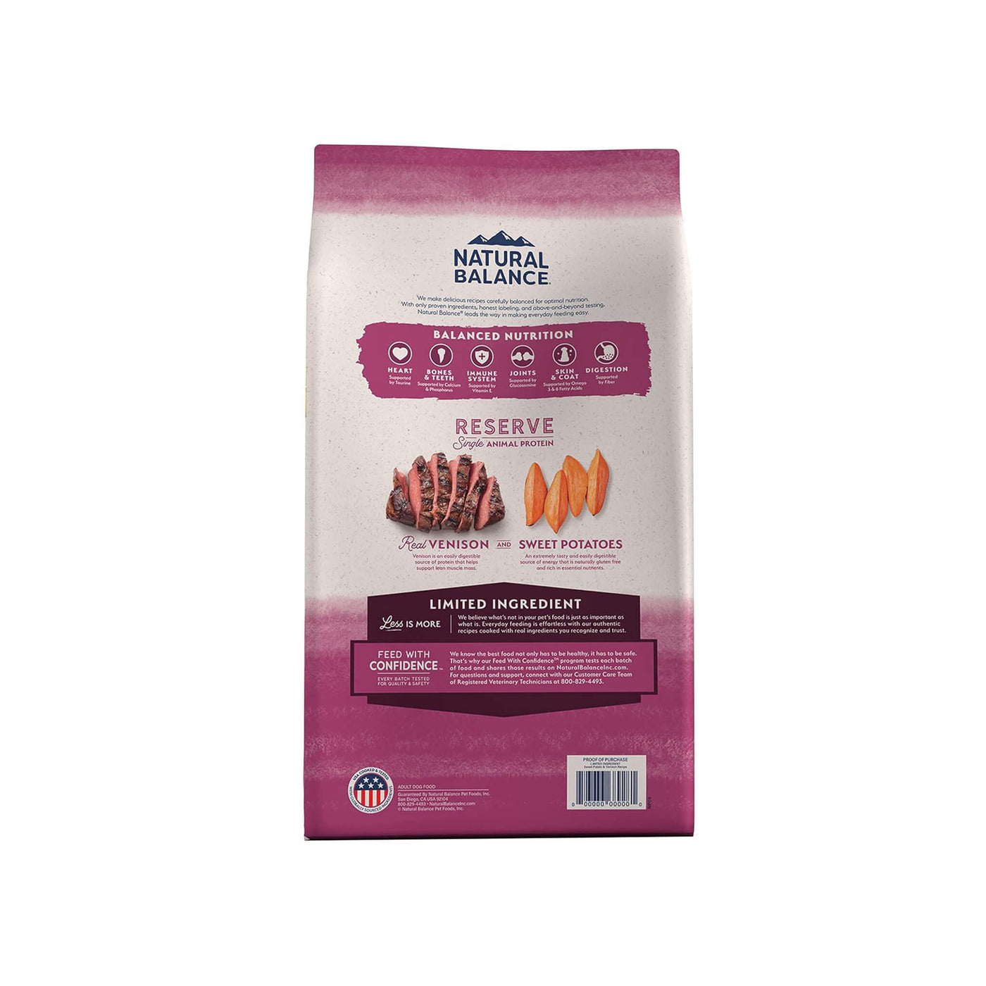 10kg】ナチュラルバランスSweet Potato & Venison