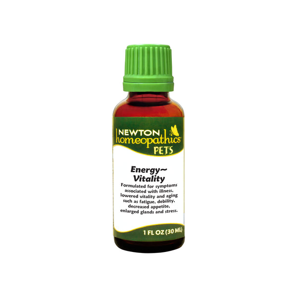 Newton Homeopathic Pets Energy Vitality Bottle Front