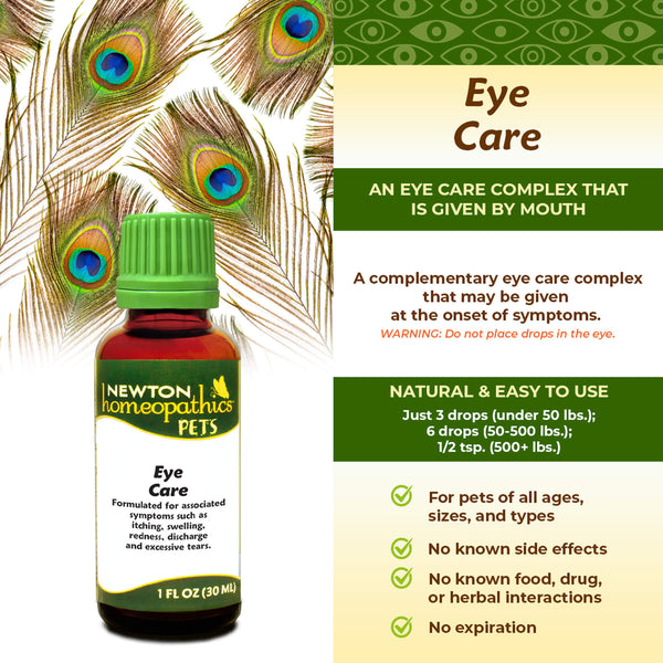 Newton Homeopathic Pets Eye Care Infographic