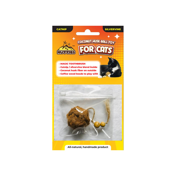 Healthy Pet World Coconut Husk Balls for Cats in Package