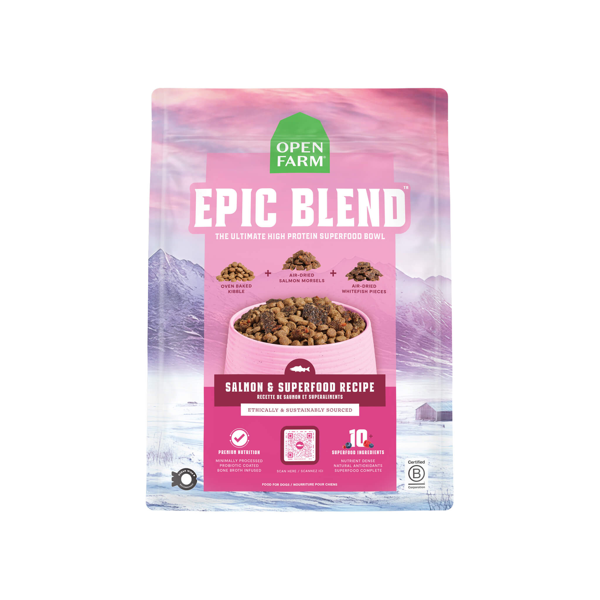 Open Farm Epic Blend Salmon & Superfood Dry Dog Food