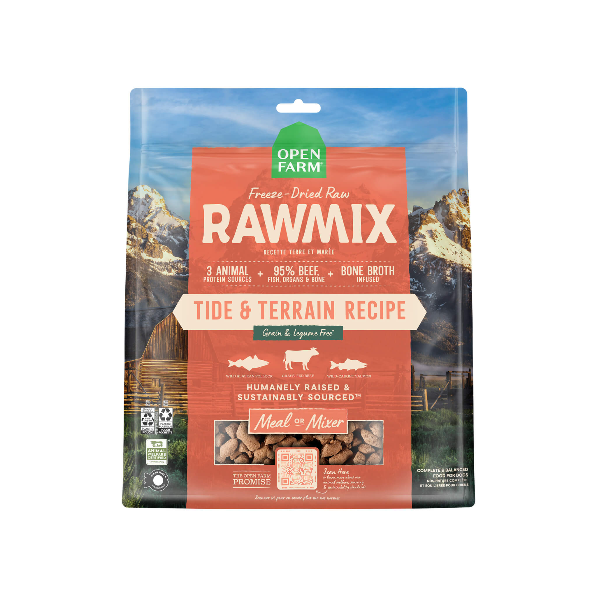 Open Farm Grain Free Freeze Dried Rawmix Morsels Dog Food – Only