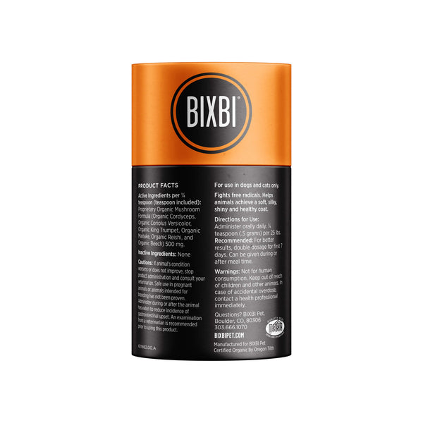 BIXBI Skin & Coat Supplement Container Back