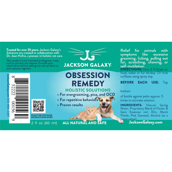 Jackson Galaxy Obsession Remedy Label