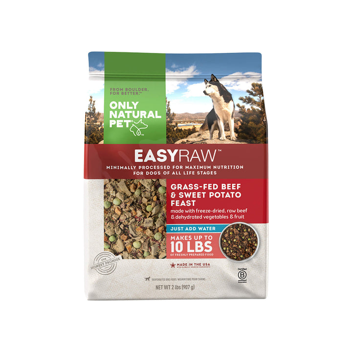Only Natural Pet EasyRaw Grass-Fed Beef & Sweet Potato Dehydrated Dog Food