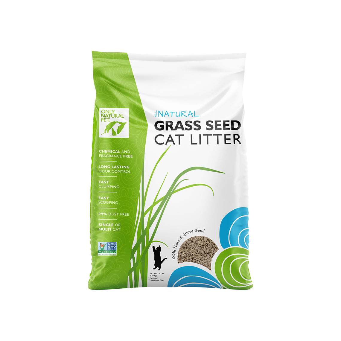 Fast Clumping Grass Seed Cat Litter Only Natural Pet