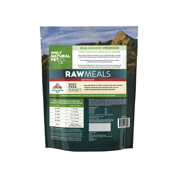 Only Natural Pet RawMeals Freeze Dried Dog Food