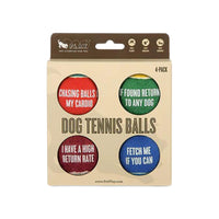 P.L.A.Y. Tennis Ball Dog Toys 4 pack