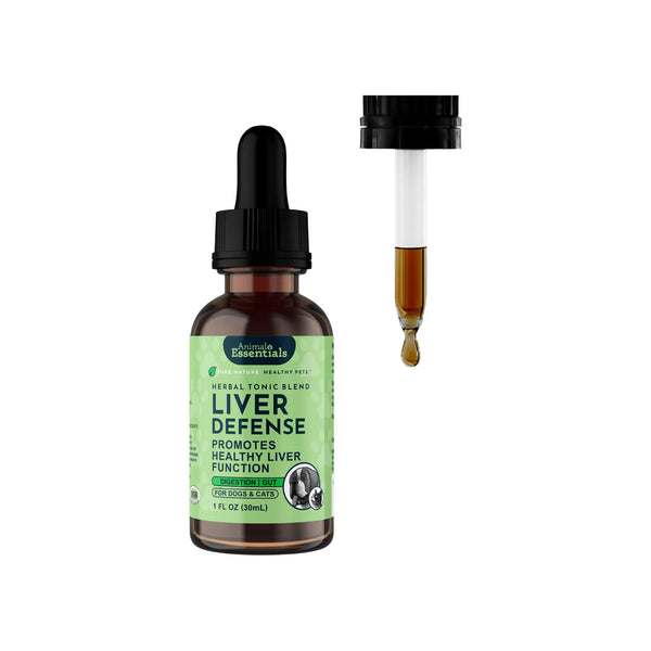 Animal Essentials Herbal Liver Defense Liquid for Dogs & Cats with Dropper