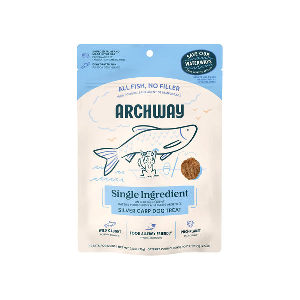 Archway Silver Carp Dehydrated Fish Treats for Dogs Front
