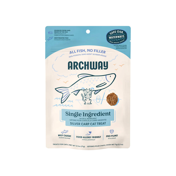 Archway Silver Carp Dehydrated Fish Treats for Cats Front