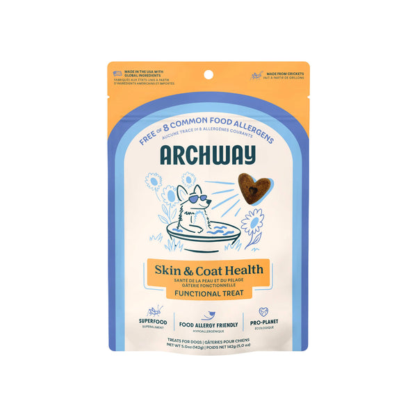 Archway Skin & Coat Health Functional Dog Treats Front of Bag