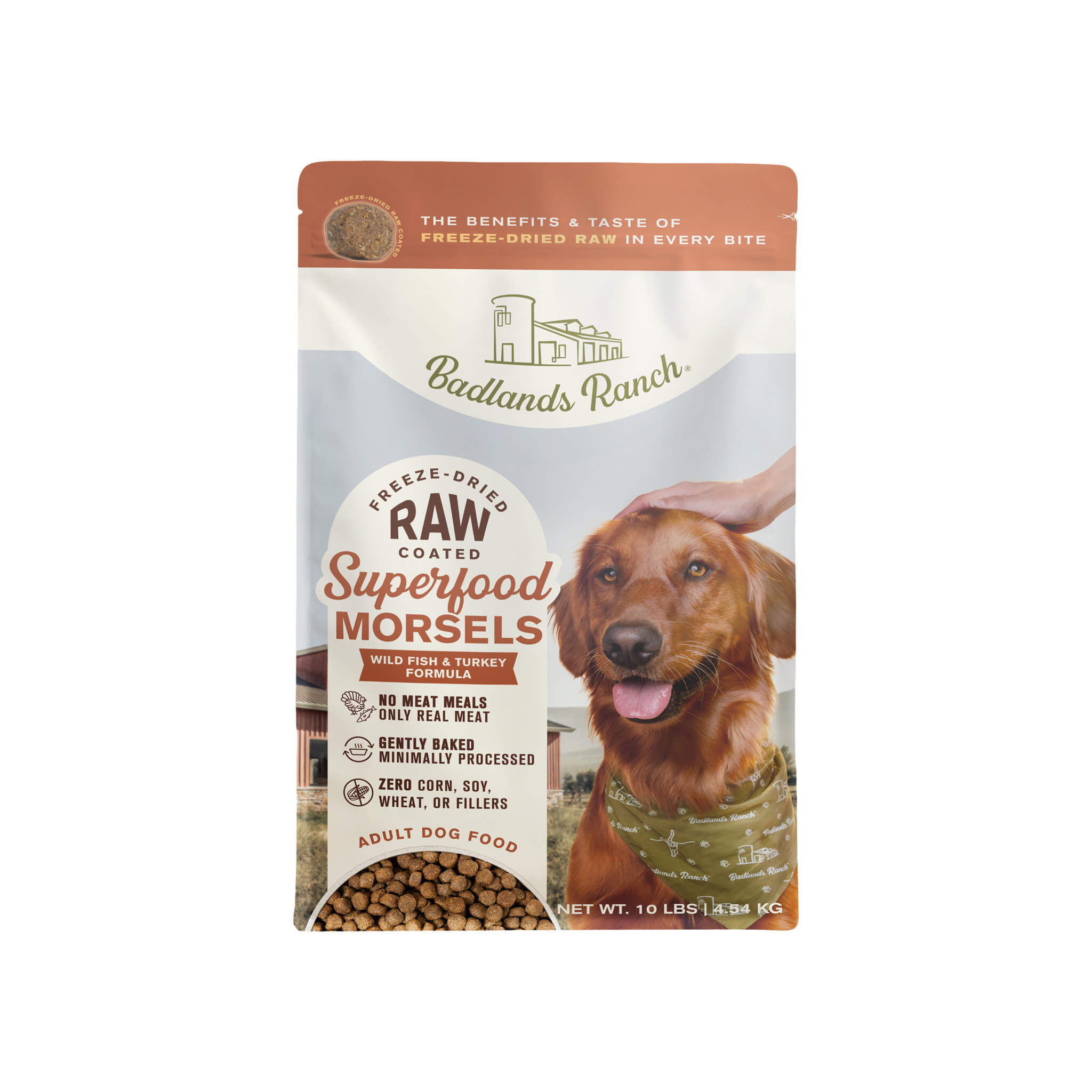 ドッグフード darius Badlands Ranch Superfood Morsel Raw Coated Dog Food | Only Natural Pet