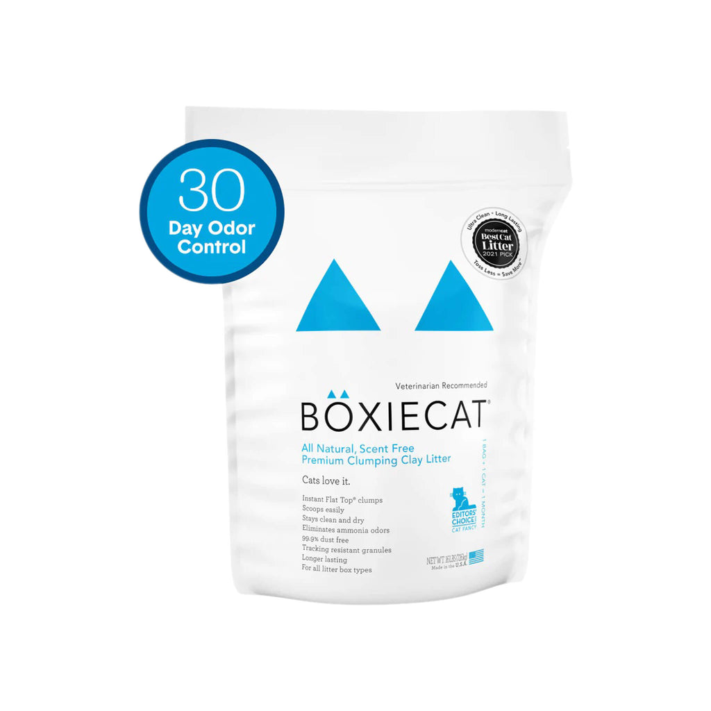 Boxiecat Cat Unscented Premium Clumping Clay Litter | Only Natural Pet