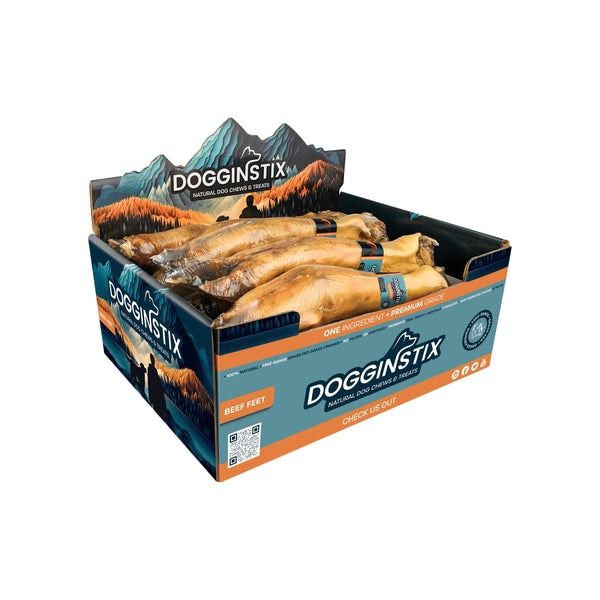 Dogginstix Beef Foot Dog Chew Case