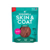 Dogswell Skin and Coat Jerky Dog Treat Salmon Front of Package