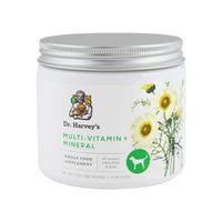 Dr. Harvey's Multi-Vitamin + Mineral Whole Food & Herb Supplement for Dogs Bottle Front
