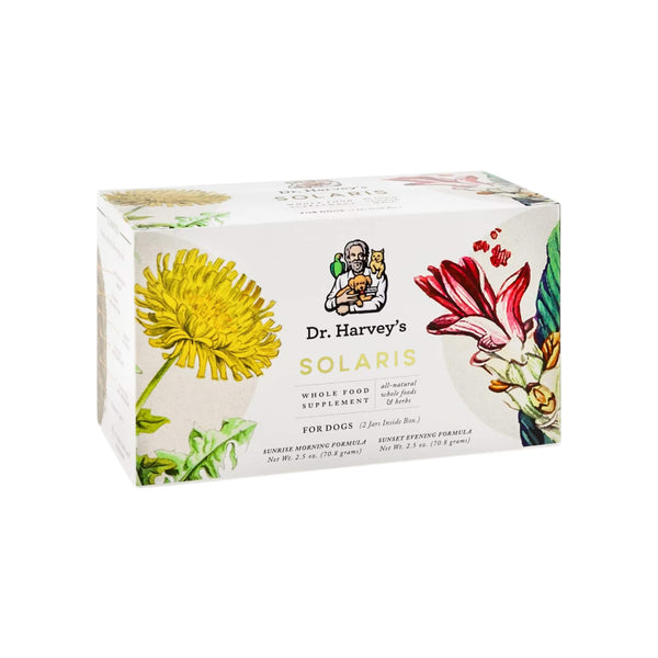 Dr. Harvey's Solaris Morning & Evening Organic Immune Support Supplement for Dogs Box Front