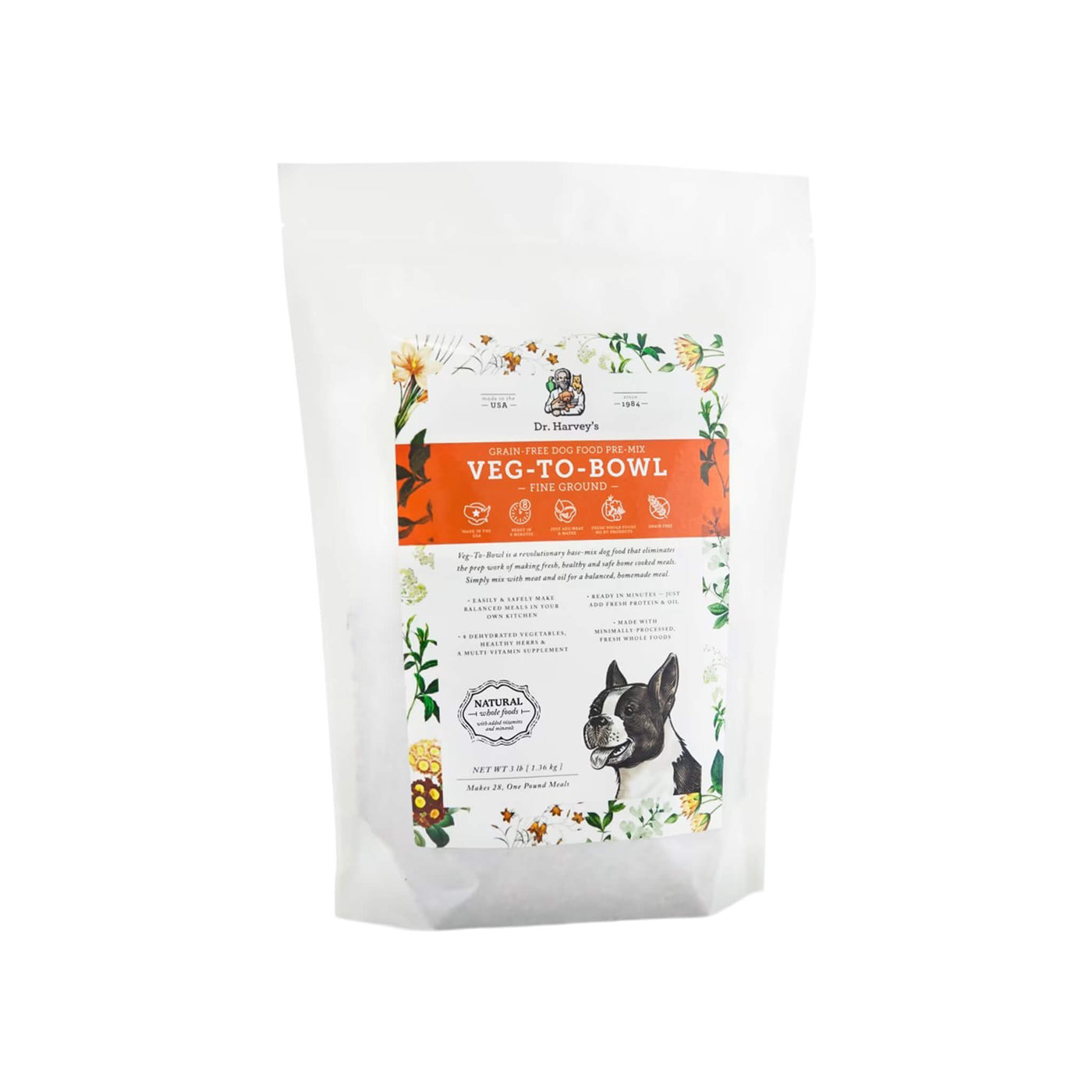 Dehydrated Meals Harvey's Veg-to-Bowl Fine Ground Dog Food