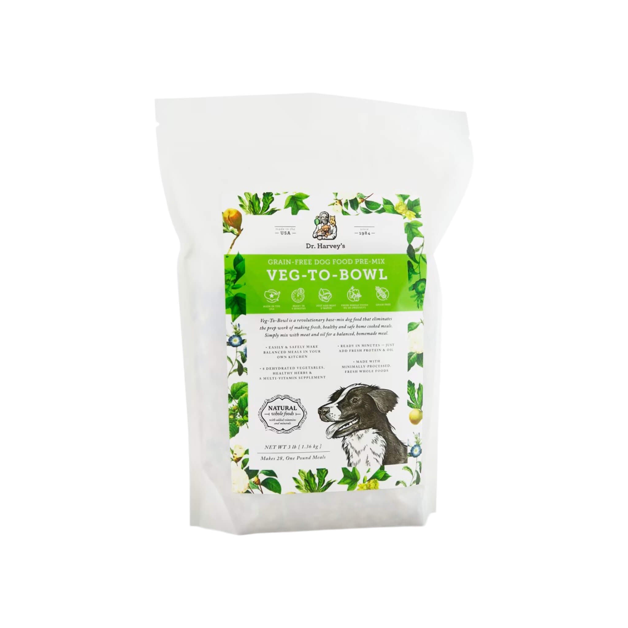Harvey's Veg-to-Bowl Dehydrated Grain-Free Pre-Mix Dog Food