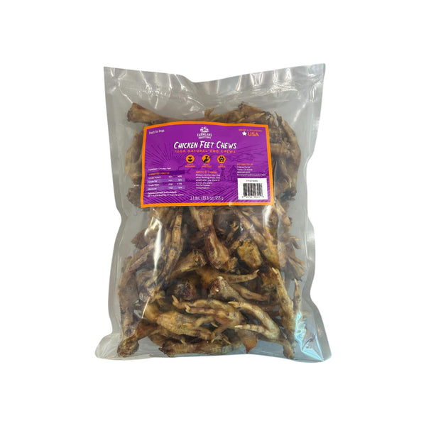 Farmland Traditions Chicken Feet Dog Treats Front of Package