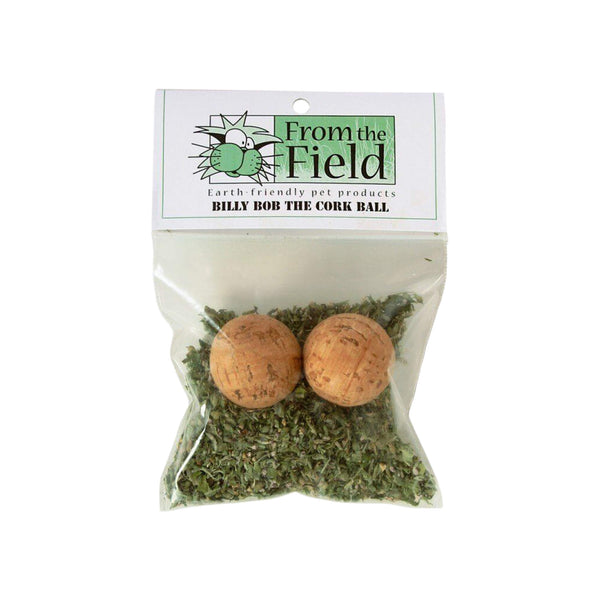 From the Field Billy Bob the Corkball Catnip Cat Toy Packaged